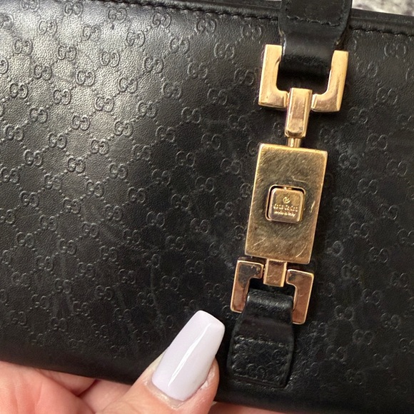 GUCCI Micro GG Pattern Genuine Leather Long Wallet - Picture 12 of 14